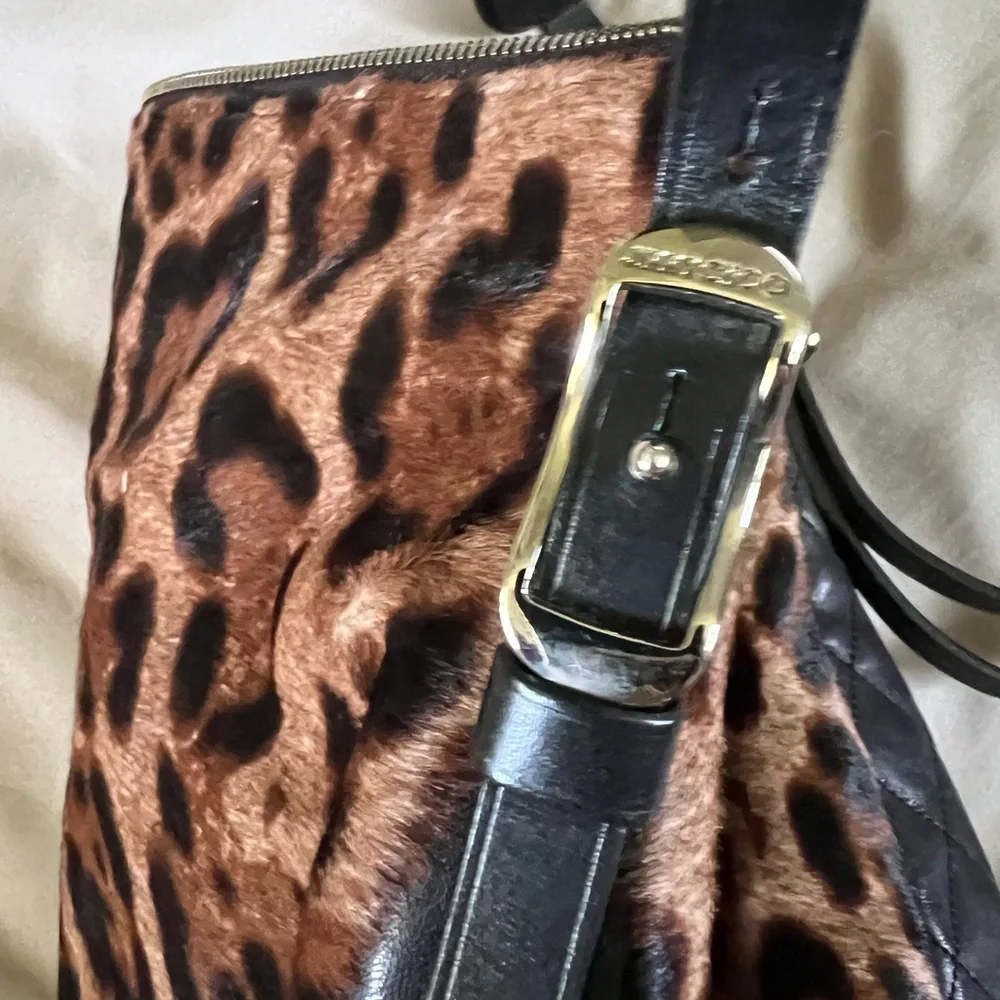 Jimmy Choo leopard calf hair and leather bag - Picture 5 of 16